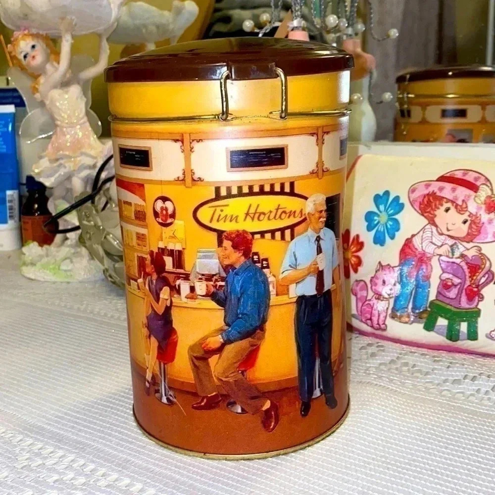 TIM HORTONS COFFEE ☕️ CONTAINER. VINTAGE, Perfect Condition